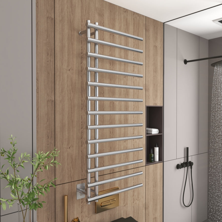 Leto 13 Towel Warmer in Chrome 55 X 24