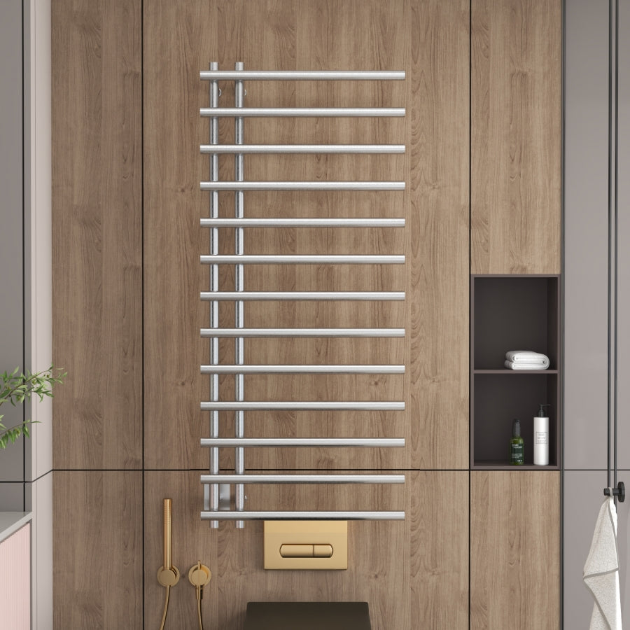Leto 13 Towel Warmer in Chrome 55 X 24